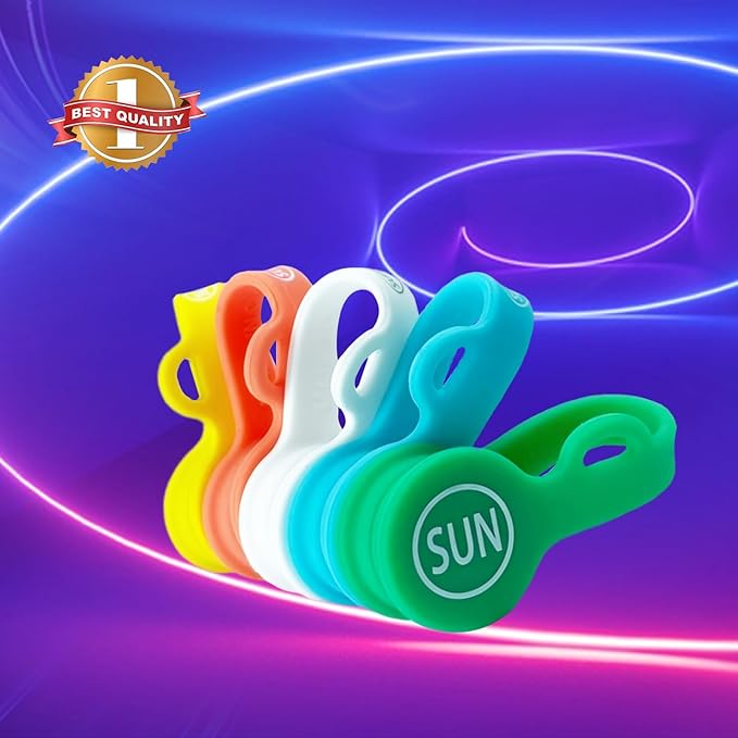 Cable Cord Organizer Magnetic Cord Organizers Twist Ties Magnet Clips Cord Wrap Keepers For Charging Cord Headphone Cord Holder Silicone Cable Strap Appliance Fridge Bookmark Whiteboard Keychain 5PACK