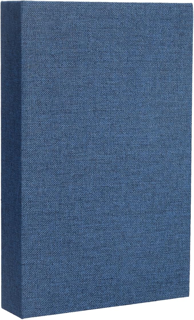 uxcell Decorative Books, 10.6 x 6.7 Linen Fake Books for Decoration Faux Decor Book for Modern Aesthetic Home Office Coffee Table Shelf Desktop Display, Blue