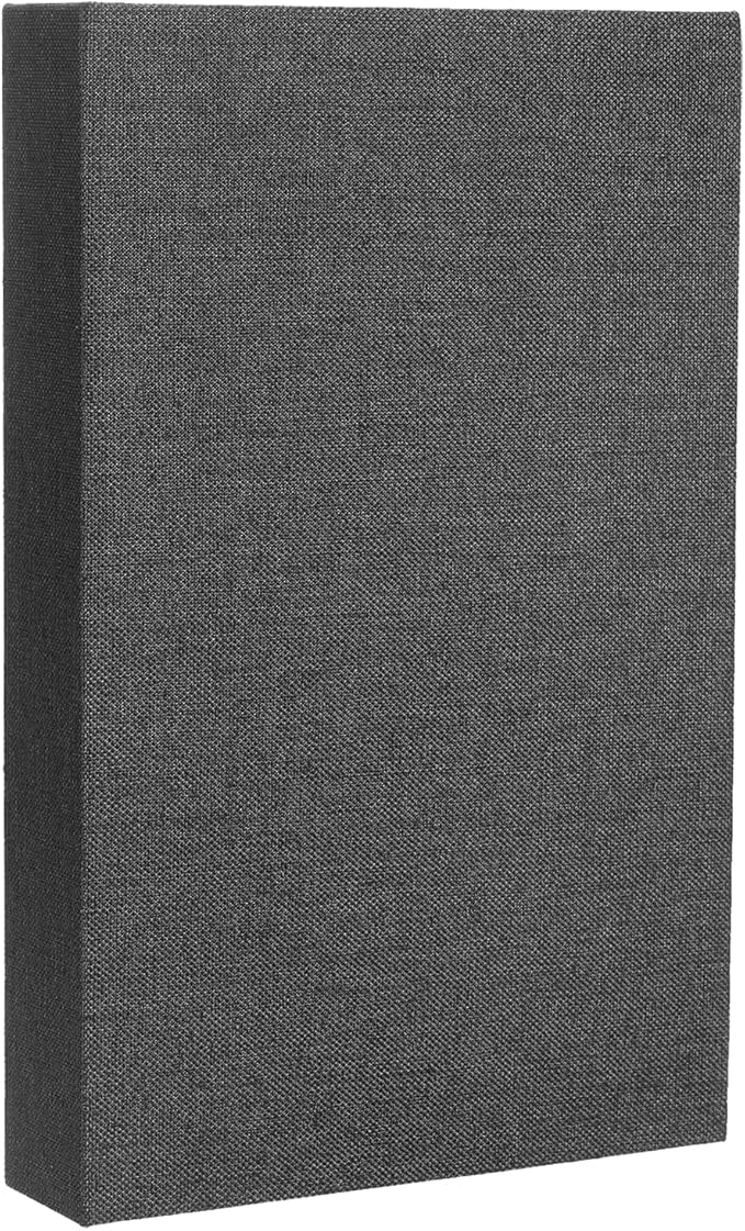 uxcell Decorative Books, 10.6 x 6.7 Linen Fake Books for Decoration Faux Decor Book for Modern Aesthetic Home Office Coffee Table Shelf Desktop Display, Black