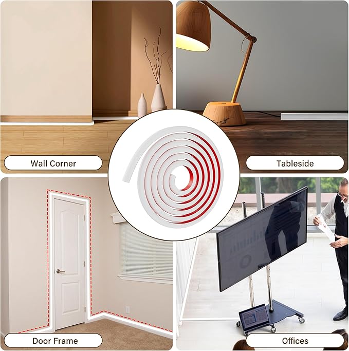 Cord Hider for Wall Mounted TV, 157" One Cable Cover with Side Open, Flexible Silicone Wire Raceway Management,Self-Adhesive Cord Organizer,Wire Concealer Channel, White
