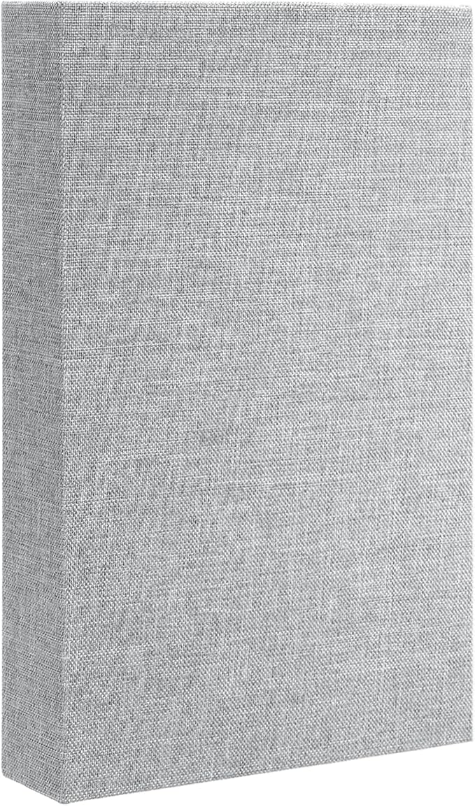 uxcell Decorative Books, 10.6 x 6.7 Linen Fake Books for Decoration Faux Decor Book for Modern Aesthetic Home Office Coffee Table Shelf Desktop Display, Light Grey