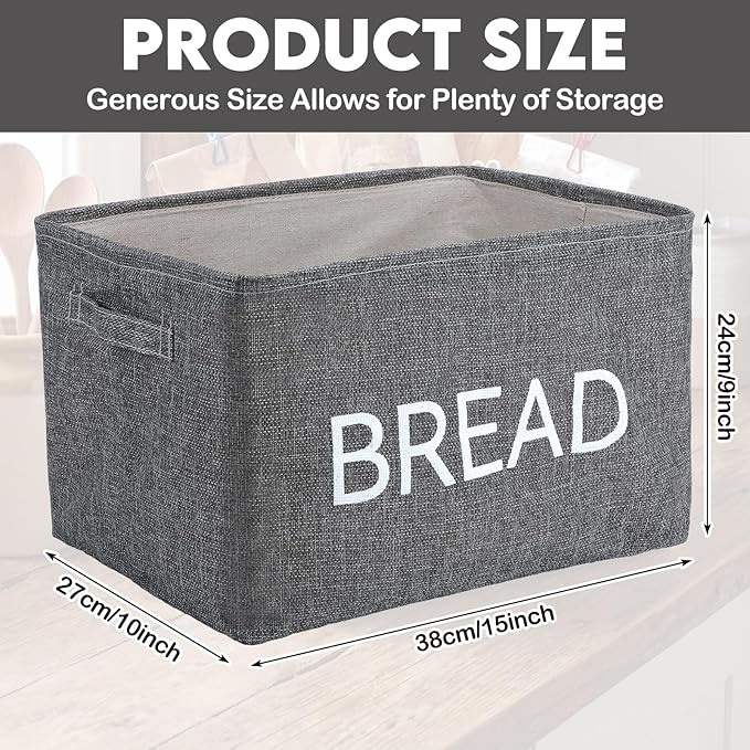 Newtay 17 Pcs Bread Basket Sets, Bread Storage Bin for Pantry Shelves with 16 Pcs 2 Inch Chip Clips, Kitchen Basket Organizer for Home, Chips, Popcorn, Candy, Pretzels
