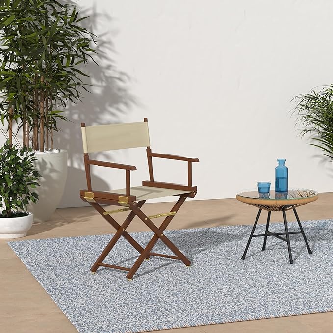 Casual Home 18" Director's Chair Honey Oak Frame with Wheat Canvas