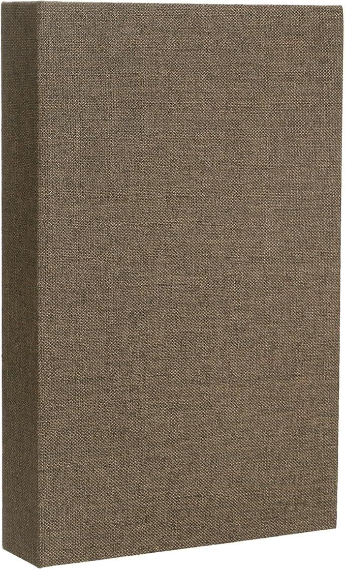 uxcell Decorative Books, 10.6 x 6.7 Linen Fake Books for Decoration Faux Decor Book for Modern Aesthetic Home Office Coffee Table Shelf Desktop Display, Dark Brown