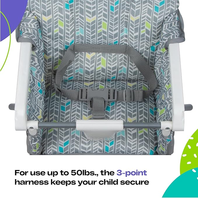Cosco Kids Highchair for Baby, Simple Foldable High Chair, Convenient, Lightweight, and Compact Design, Elephant Puzzle