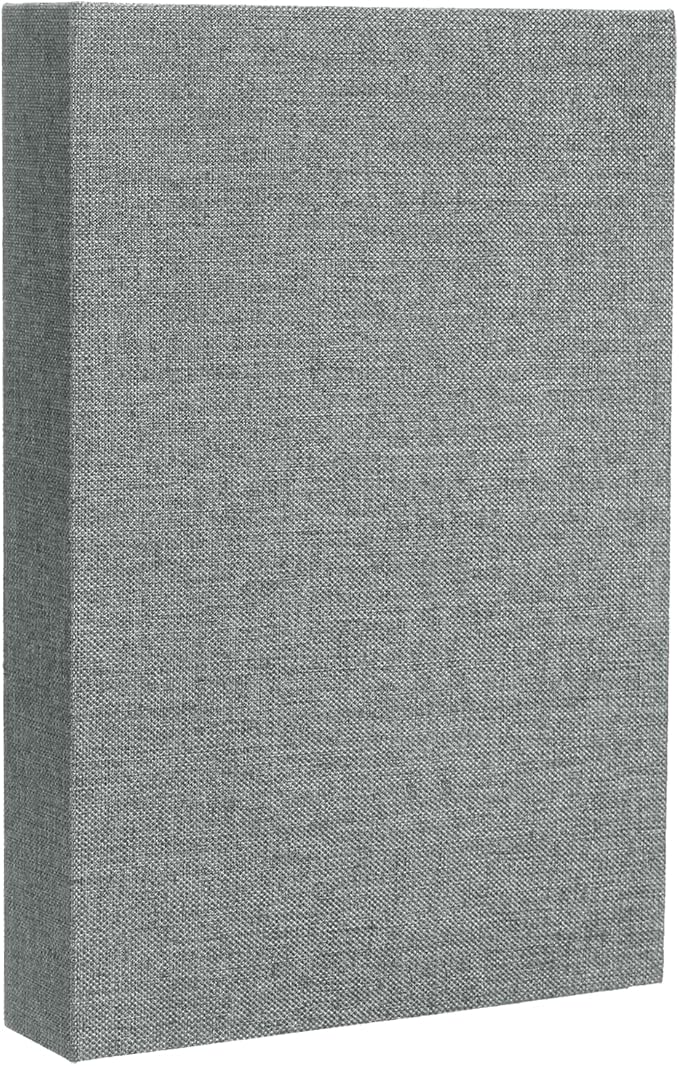 uxcell Decorative Books, 9.8 x 7.3 Linen Fake Books for Decoration Faux Decor Book for Modern Aesthetic Home Office Coffee Table Shelf Desktop Display, Dark Grey