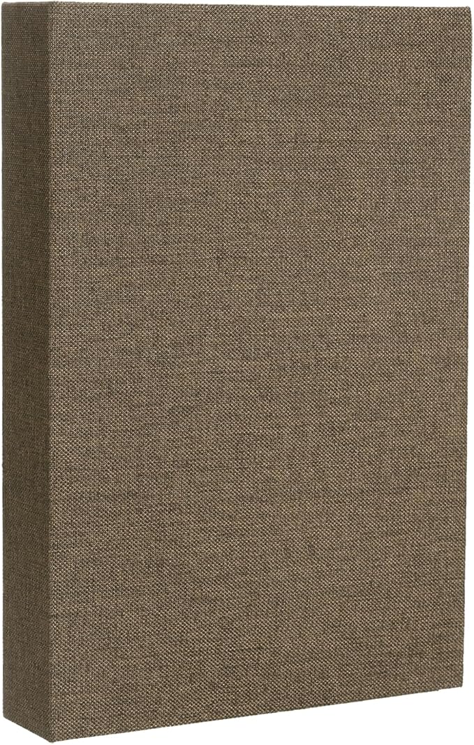 uxcell Decorative Books, 9.8 x 7.3 Linen Fake Books for Decoration Faux Decor Book for Modern Aesthetic Home Office Coffee Table Shelf Desktop Display, Dark Brown