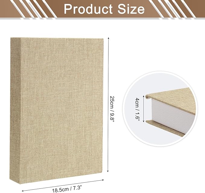 uxcell Decorative Books, 9.8 x 7.3 Linen Fake Books for Decoration Faux Decor Book for Modern Aesthetic Home Office Coffee Table Shelf Desktop Display, Yellow