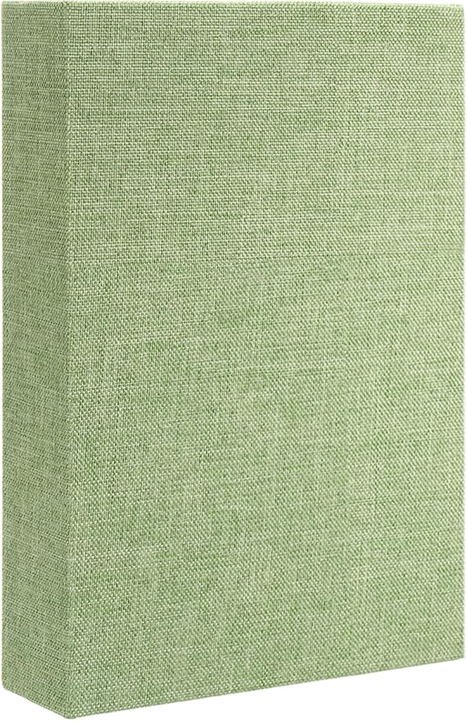 uxcell Decorative Books, 8.7 x 5.9 Linen Fake Books for Decoration Faux Decor Book for Modern Aesthetic Home Office Coffee Table Shelf Desktop Display, Grass Green