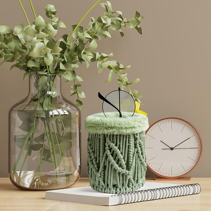 HOSROOME Glasses Holder for Nightstand Boho Decor Eyeglass Holder Stand for Office Desk Organizer