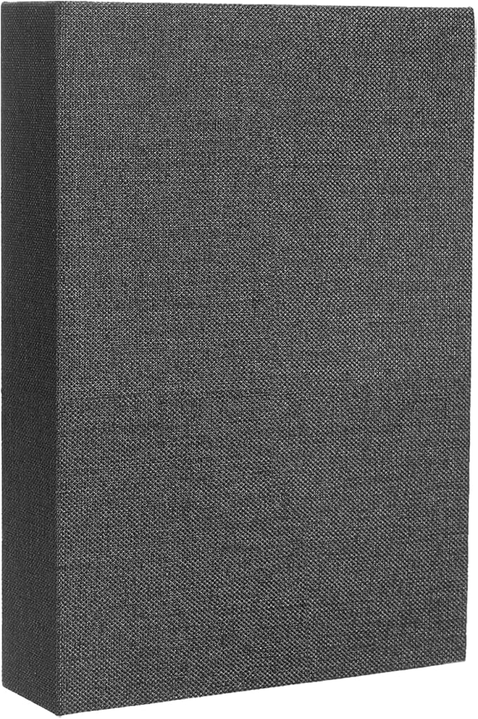 uxcell Decorative Books, 8.7 x 5.9 Linen Fake Books for Decoration Faux Decor Book for Modern Aesthetic Home Office Coffee Table Shelf Desktop Display, Black