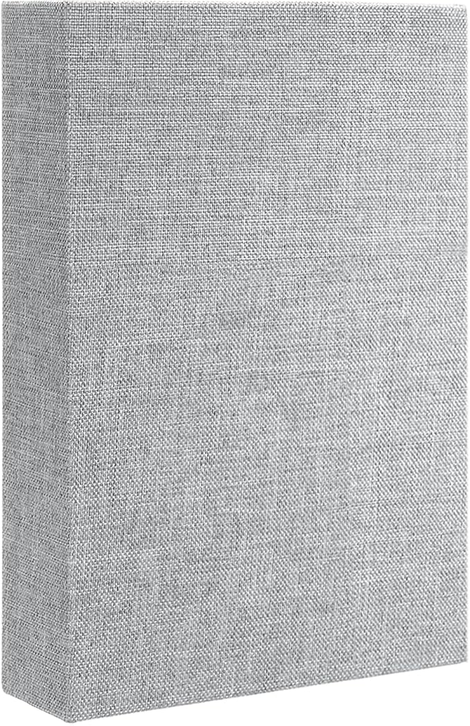 uxcell Decorative Books, 8.7 x 5.9 Linen Fake Books for Decoration Faux Decor Book for Modern Aesthetic Home Office Coffee Table Shelf Desktop Display, Light Grey