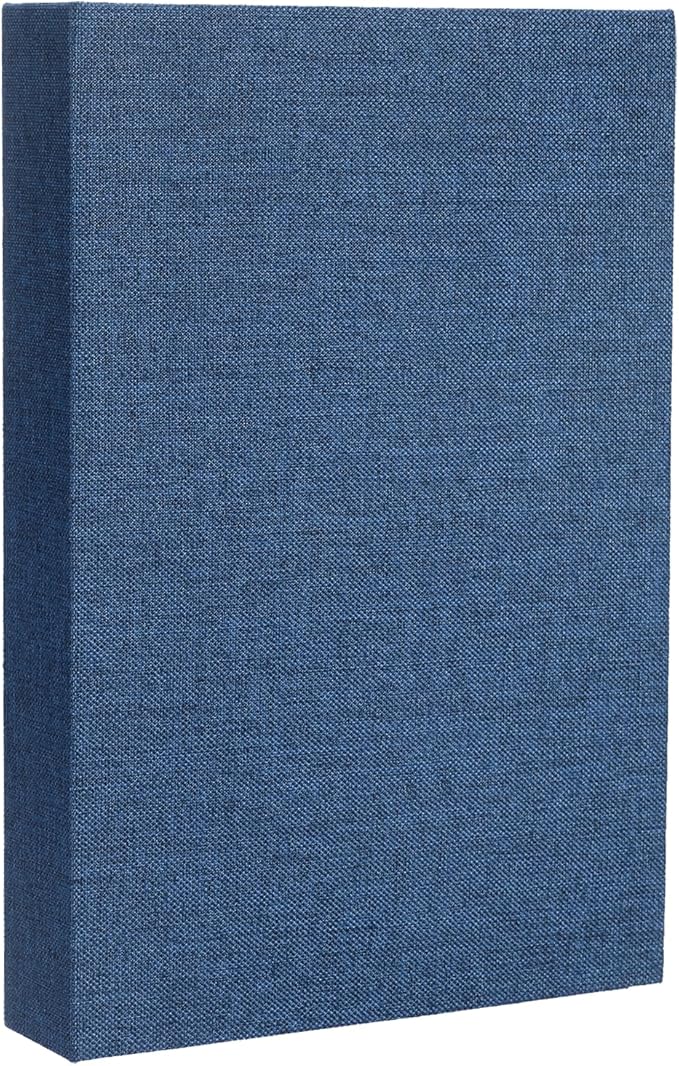 uxcell Decorative Books, 9.8 x 7.3 Linen Fake Books for Decoration Faux Decor Book for Modern Aesthetic Home Office Coffee Table Shelf Desktop Display, Blue