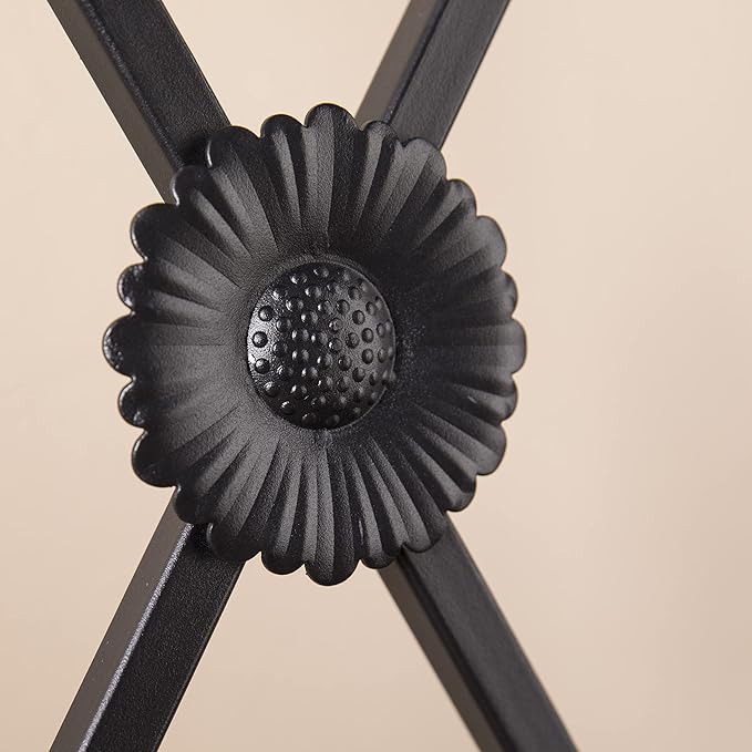 SEI Furniture - Dovanti Entryway Storage Rack & Bench Seat - Transitional Design, Black Metal - Ideal for Entryway, Mudroom (HP3191)