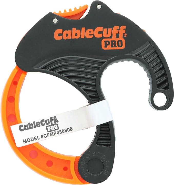PRO (4 Pack: 4x Medium 2 Inch Diameter) Adjustable, Reusable, Cable Tie Replacements for Extension Cords or Electronics