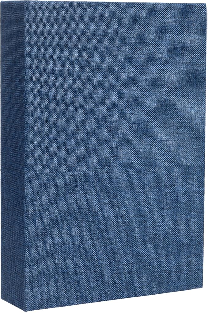 uxcell Decorative Books, 8.7 x 5.9 Linen Fake Books for Decoration Faux Decor Book for Modern Aesthetic Home Office Coffee Table Shelf Desktop Display, Blue