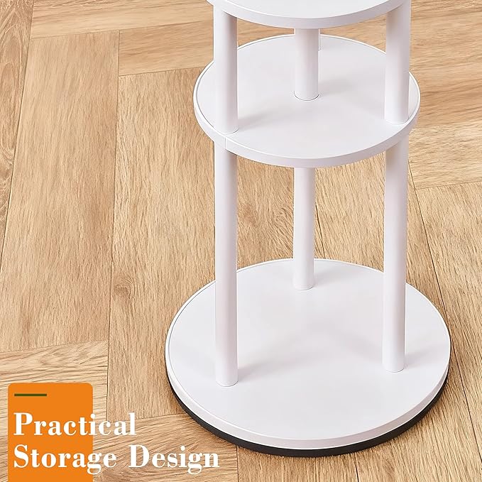 VECELO Coat Rack Freestanding, Entryway Hanger Stand, Umbrella Holder, Hall Tree With Hooks, Floor Standing Metal Tree Stand,White