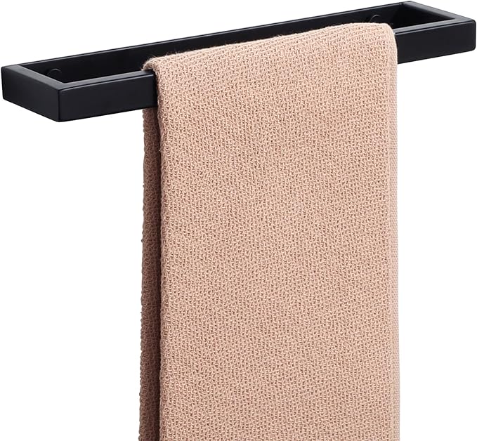 Alise Hand Towel Holder,12 Inch Towel Bar for Bathroom Wall Mounted,Towel Hanger Towel Racks for Bathroom and Lavatory,SUS304 Stainless Steel Towel Rail Matte Black