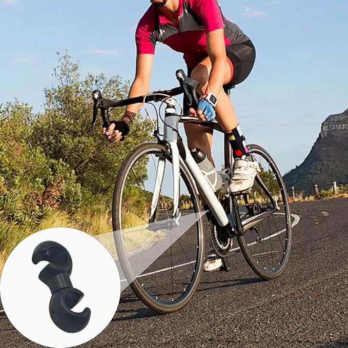 Black Bike Cable Clips