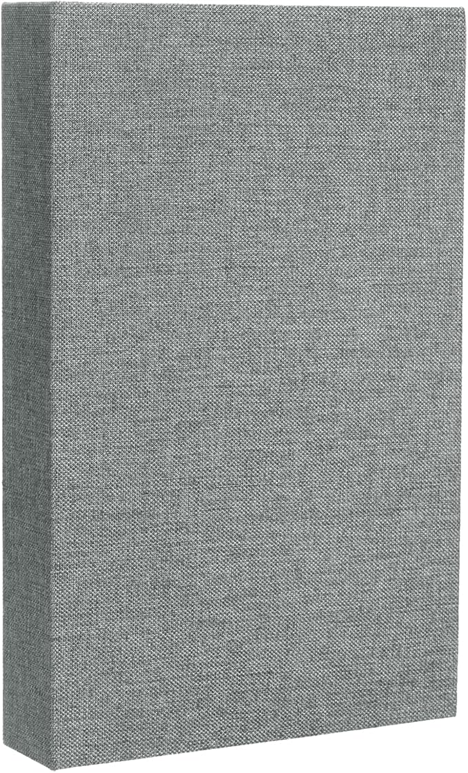 uxcell Decorative Books, 10.6 x 6.7 Linen Fake Books for Decoration Faux Decor Book for Modern Aesthetic Home Office Coffee Table Shelf Desktop Display, Dark Grey